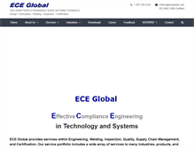 Tablet Screenshot of eceglobal.com